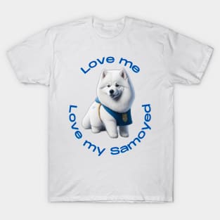 Snowy Serenity: Embrace the Joy of Samoyeds with this Whimsical Design! T-Shirt